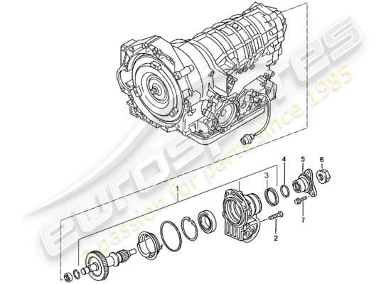 a part diagram from the Porsche 996 parts catalogue