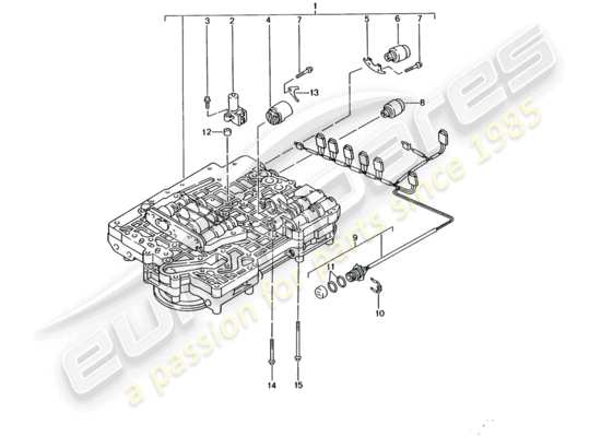 a part diagram from the Porsche 996 (2005) parts catalogue