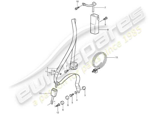 a part diagram from the Porsche 996 parts catalogue