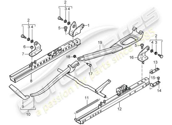 a part diagram from the Porsche 996 parts catalogue