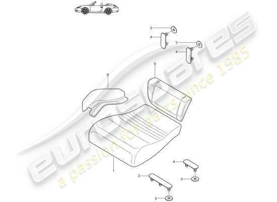 a part diagram from the Porsche 996 parts catalogue