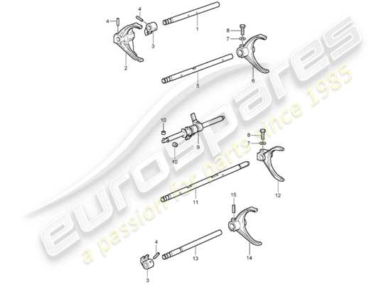 a part diagram from the Porsche 996 GT3 (2001) parts catalogue