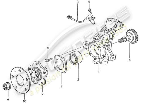 a part diagram from the Porsche 996 GT3 (2001) parts catalogue