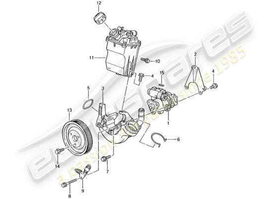 a part diagram from the Porsche 996 GT3 parts catalogue