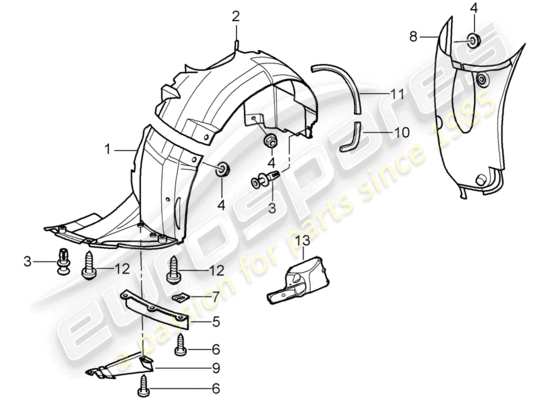 a part diagram from the Porsche 996 GT3 parts catalogue