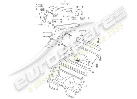 a part diagram from the Porsche 996 GT3 (2001) parts catalogue