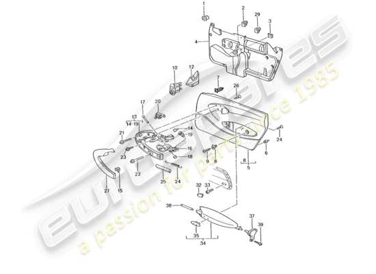 a part diagram from the Porsche 996 GT3 (2001) parts catalogue