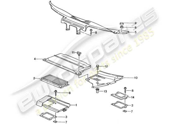 a part diagram from the Porsche 996 GT3 parts catalogue