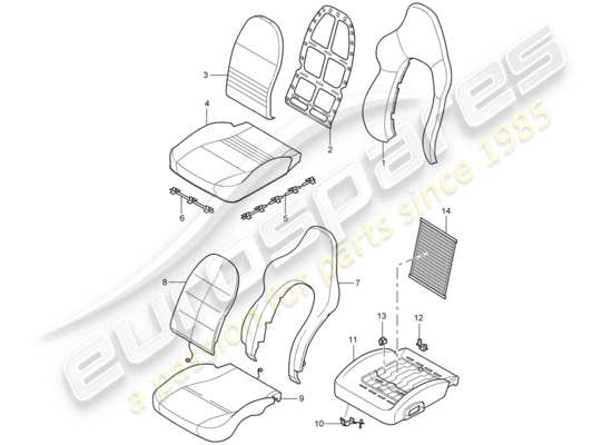 a part diagram from the Porsche 996 GT3 (2001) parts catalogue