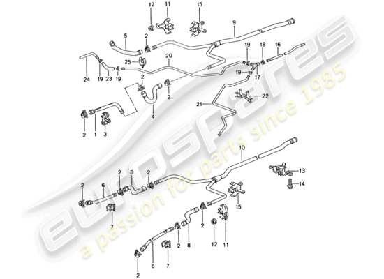 a part diagram from the Porsche 996 GT3 parts catalogue