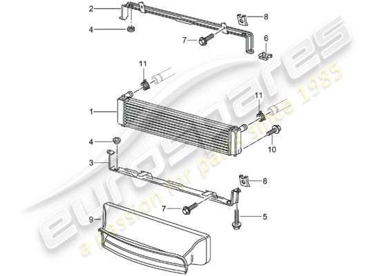 a part diagram from the Porsche 996 GT3 parts catalogue