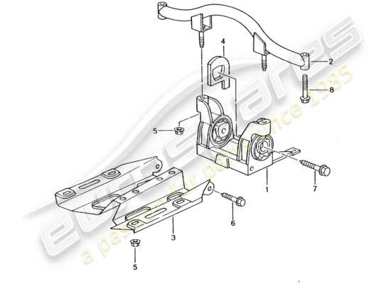 a part diagram from the Porsche 996 GT3 parts catalogue