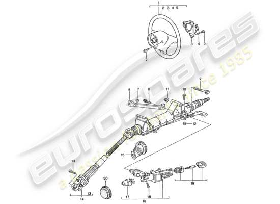 a part diagram from the Porsche 996 GT3 parts catalogue