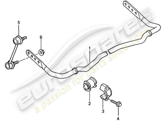 a part diagram from the Porsche 996 GT3 parts catalogue