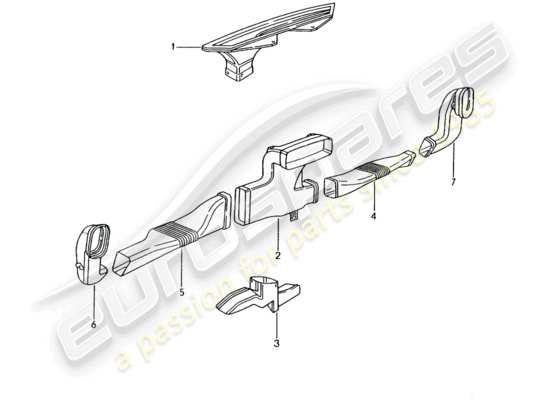 a part diagram from the Porsche 996 GT3 parts catalogue