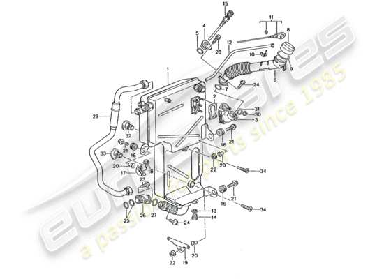 a part diagram from the Porsche 996 GT3 parts catalogue