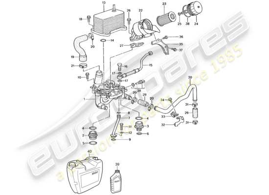 a part diagram from the Porsche 996 GT3 parts catalogue