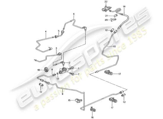 a part diagram from the Porsche 996 GT3 parts catalogue