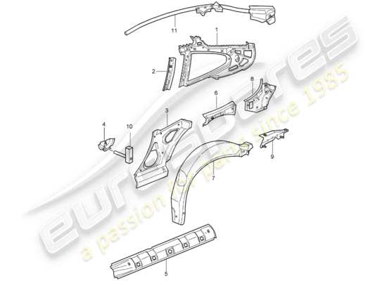 a part diagram from the Porsche 996 GT3 (2003) parts catalogue