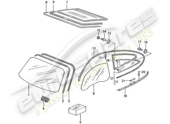 a part diagram from the Porsche 996 GT3 parts catalogue