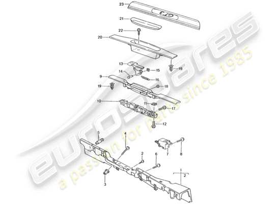 a part diagram from the Porsche 996 GT3 parts catalogue