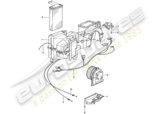 a part diagram from the Porsche 996 GT3 parts catalogue