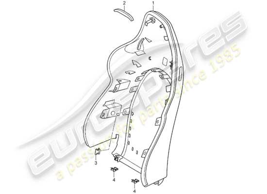 a part diagram from the Porsche 996 GT3 parts catalogue