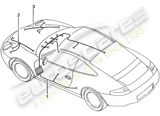 a part diagram from the Porsche 996 GT3 parts catalogue