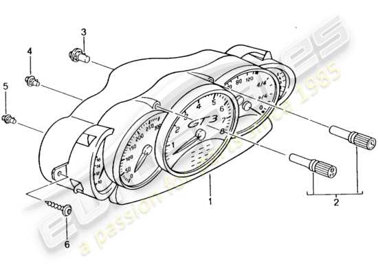 a part diagram from the Porsche 996 GT3 parts catalogue