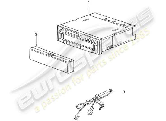 a part diagram from the Porsche 996 GT3 parts catalogue