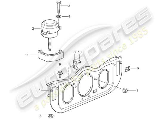 a part diagram from the Porsche 996 GT3 (2004) parts catalogue