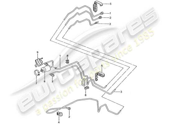 a part diagram from the Porsche 996 GT3 parts catalogue