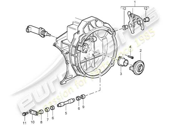 a part diagram from the Porsche 996 GT3 parts catalogue