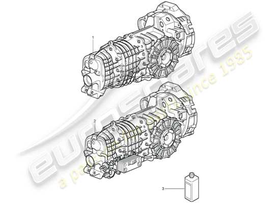 a part diagram from the Porsche 996 GT3 parts catalogue