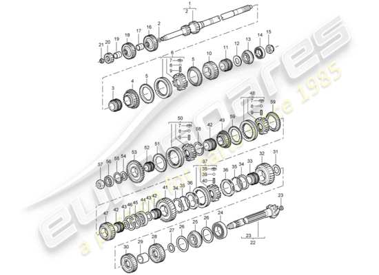 a part diagram from the Porsche 996 GT3 parts catalogue