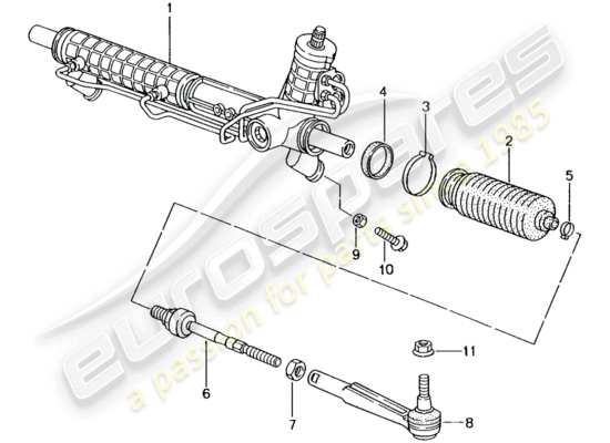 a part diagram from the Porsche 996 GT3 parts catalogue