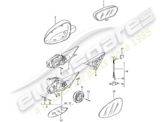 a part diagram from the Porsche 996 GT3 parts catalogue