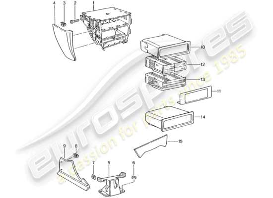 a part diagram from the Porsche 996 GT3 parts catalogue