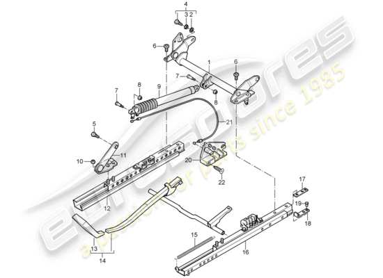 a part diagram from the Porsche 996 GT3 parts catalogue