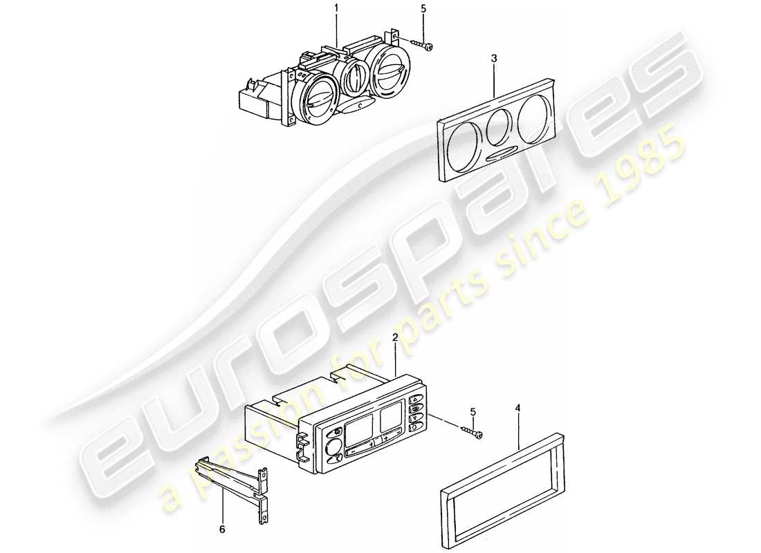 Porsche 996 GT3 (2005) CONTROL SWITCH Part Diagram