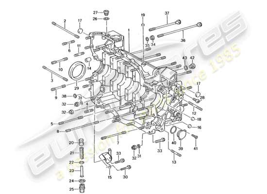 a part diagram from the Porsche 996 GT3 parts catalogue