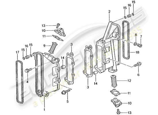 a part diagram from the Porsche 996 GT3 (2005) parts catalogue