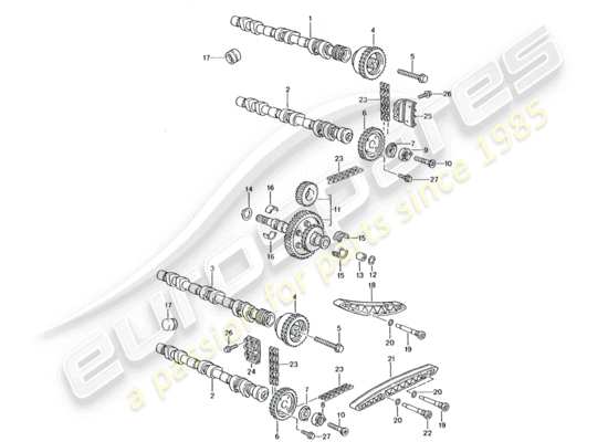 a part diagram from the Porsche 996 GT3 parts catalogue