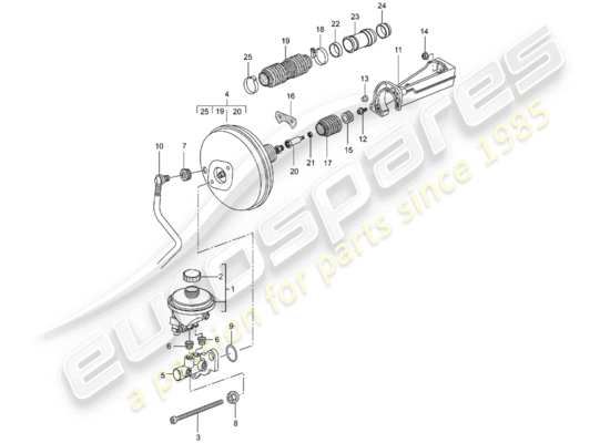 a part diagram from the Porsche 996 GT3 parts catalogue