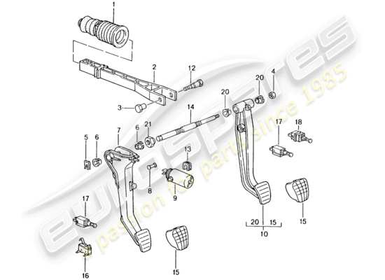 a part diagram from the Porsche 996 GT3 (2005) parts catalogue