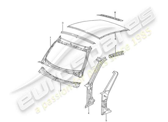 a part diagram from the Porsche 996 GT3 parts catalogue