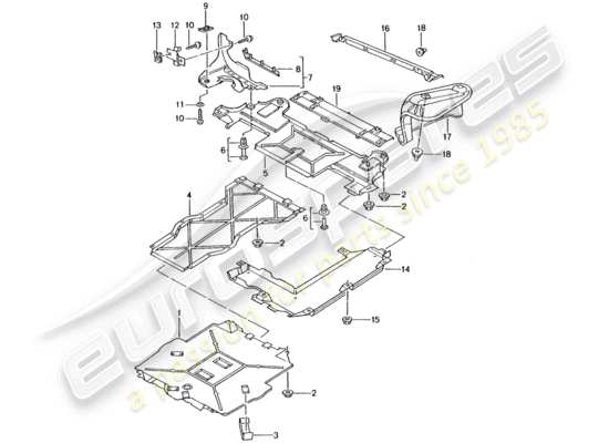 a part diagram from the Porsche 996 GT3 parts catalogue