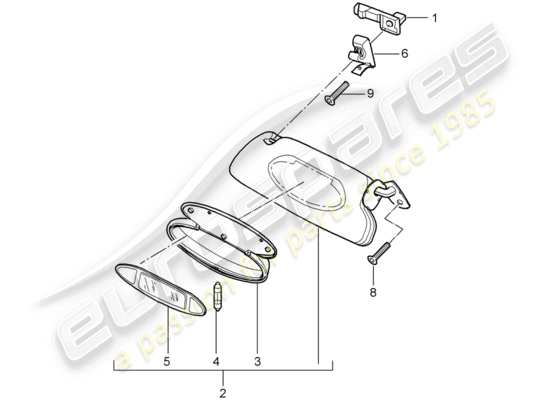 a part diagram from the Porsche 996 GT3 parts catalogue