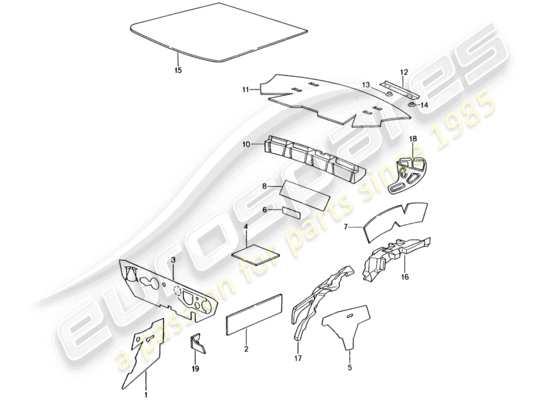 a part diagram from the Porsche 996 GT3 parts catalogue