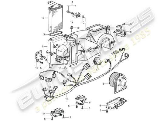 a part diagram from the Porsche 996 GT3 (2005) parts catalogue